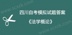 四川自考《法学概论》模拟试题三答案2