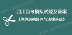 四川自考2022年10月03706思想道德修养与法律基础试题及答案